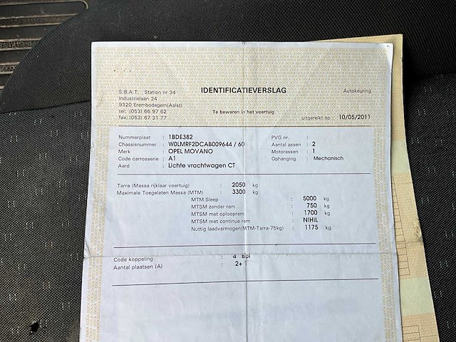 2011 opel movano lichte vrachtwagen - afbeelding 24 van  33