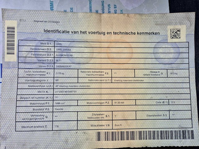 2011 opel zafira - afbeelding 10 van  18