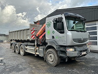 2011 renault kerax 460 tridem vrachtwagen met kraan en container - afbeelding 44 van  45