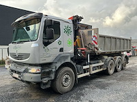 2011 renault kerax 460 tridem vrachtwagen met kraan en container - afbeelding 23 van  45