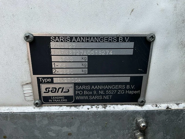 2011 saris aanhangwagen led scherm - afbeelding 19 van  33