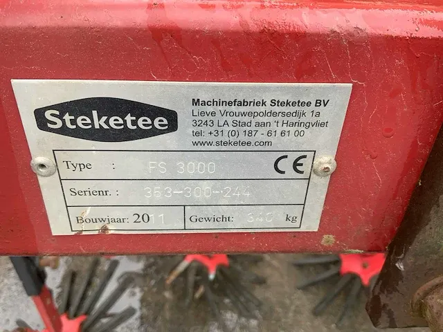 2011 steketee fs3000 triltand frontschoffel - afbeelding 7 van  8