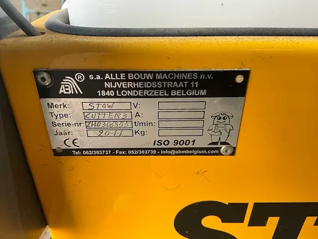 2011 stow cutter3 betonvloerzaag - afbeelding 5 van  9
