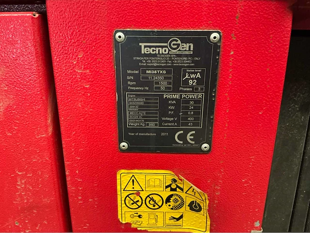 2011 tecnogen m135txs stoomgenerator - afbeelding 9 van  9