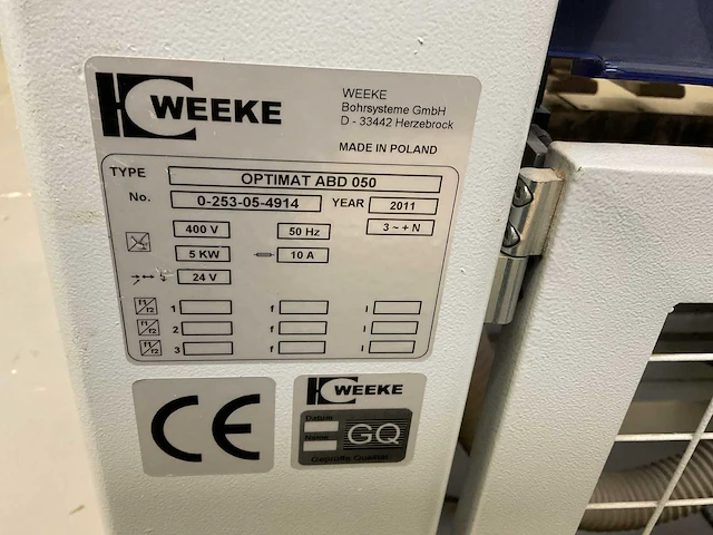 2011 weeke optimat abd050 drevelboormachine - afbeelding 10 van  11