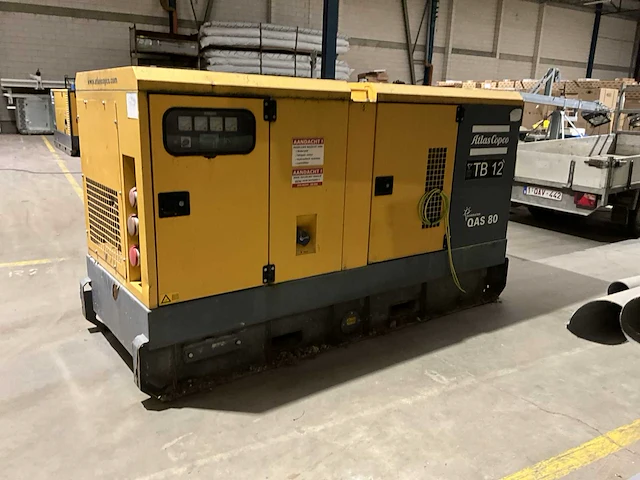 2012 atlas copco qas 80 stroomgenerator - afbeelding 6 van  12