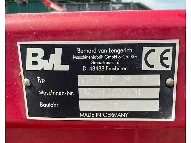 2012 bvl topstar 195dw uitkuilmachine - afbeelding 6 van  14