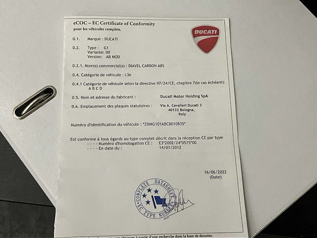 2012 ducati diavel carbon abs - afbeelding 15 van  24