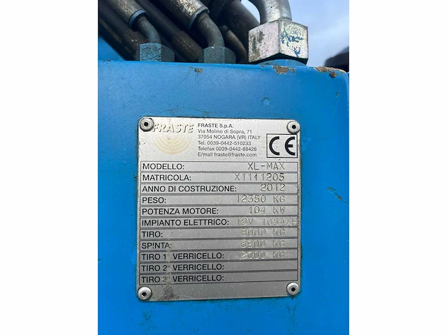 2012 fraste xl max grondboormachine - afbeelding 11 van  19