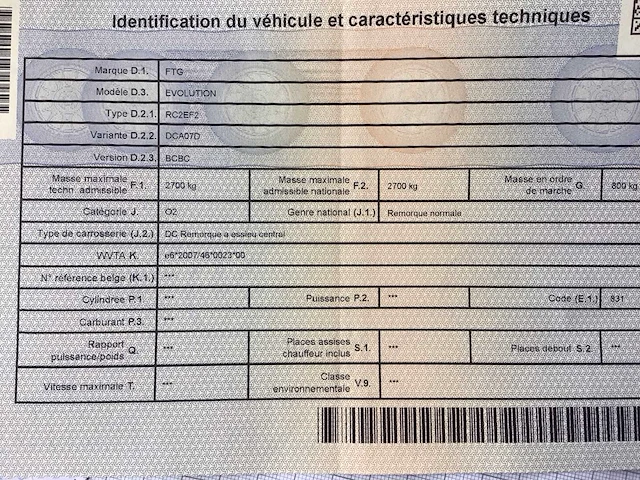 2012 ftg rc2ef2 dca07d auto aanhangwagen - afbeelding 11 van  21