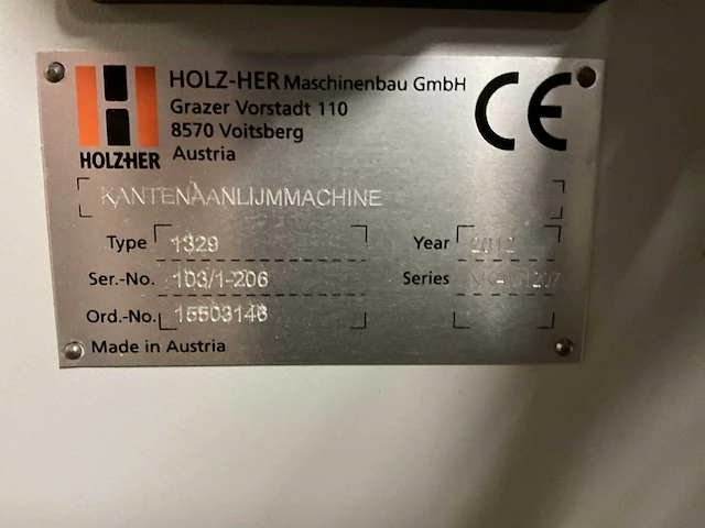 2012 holzher sprint 1329 premium kantaanlijmmachine - afbeelding 16 van  25