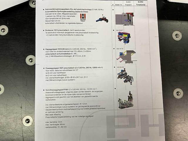 2012 holzher sprint 1329 premium kantaanlijmmachine - afbeelding 21 van  25