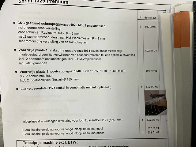 2012 holzher sprint 1329 premium kantaanlijmmachine - afbeelding 25 van  25
