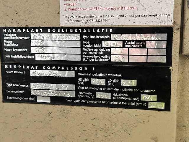 2012 ingersoll rand d6600in-w compressor - afbeelding 9 van  9