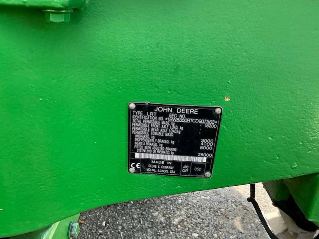 2012 john deere 8360rt rupsbandtractor - afbeelding 11 van  21
