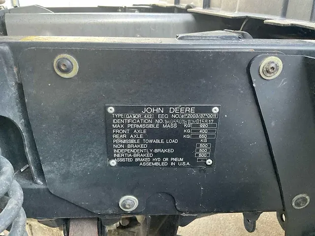 2012 john deere gator xuv 550 quad - afbeelding 16 van  24
