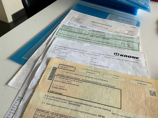 2012 krone sd p27ko vlakke oplegger - afbeelding 9 van  9