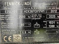2012 linde e25 elektrische vorkheftruck - afbeelding 29 van  35