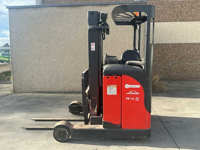 2012 linde r14s-12 reach truck - afbeelding 5 van  12