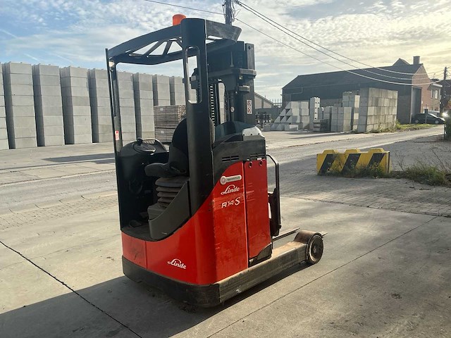 2012 linde r14s-12 reach truck - afbeelding 7 van  12