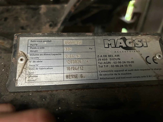 2012 magsi bgarf150 bak met klem - afbeelding 3 van  3
