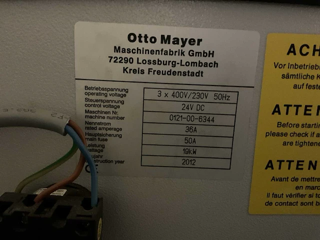 2012 mayer ps 80 platen opdeelzaagmachine - afbeelding 16 van  20
