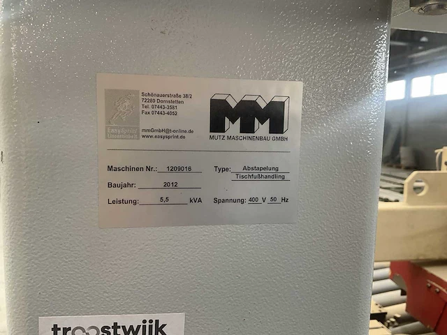 2012 mutz afstapelrobot smalle stukken- houtbewerking - houtbewerkingsmachines - afbeelding 2 van  10
