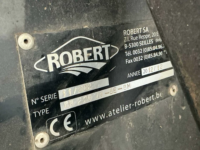 2012 robert br 220 av-be-bm borstelmachine - afbeelding 8 van  8