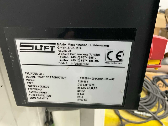 2012 s-lift dv35.19r5.20 hefbrug - afbeelding 5 van  5