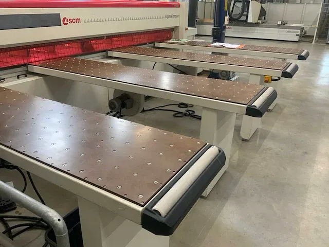 2012 scm sigma impact 87 platen opdeelzaagmachine - afbeelding 4 van  29