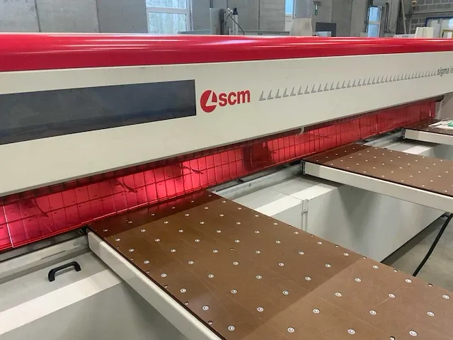 2012 scm sigma impact 87 platen opdeelzaagmachine - afbeelding 8 van  29