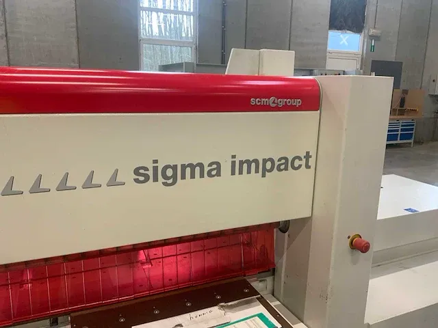 2012 scm sigma impact 87 platen opdeelzaagmachine - afbeelding 21 van  29