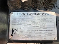 2012 toyota 8fdf25 vorkheftruck - afbeelding 40 van  45