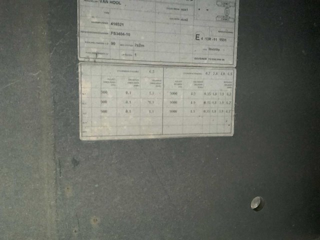 2012 van hool 3b0072 vrachtwagen oplegger - afbeelding 2 van  11