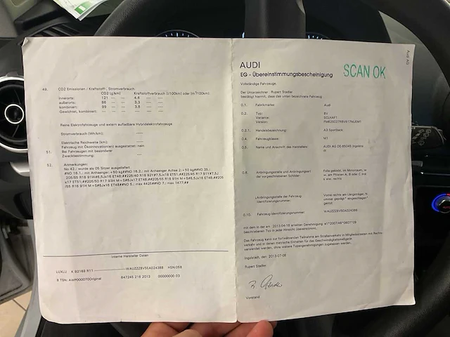 2013 audi a3 sportback 1.6 tdi personenauto - afbeelding 16 van  24