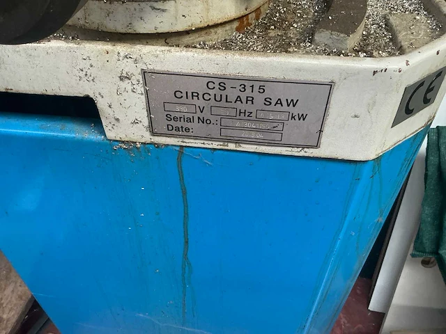 2013 cs315 cirkelzaagmachine metaal - afbeelding 8 van  12