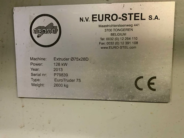 2013 euro-stel eurotruder 75 hdpe blaasextruder - afbeelding 2 van  10