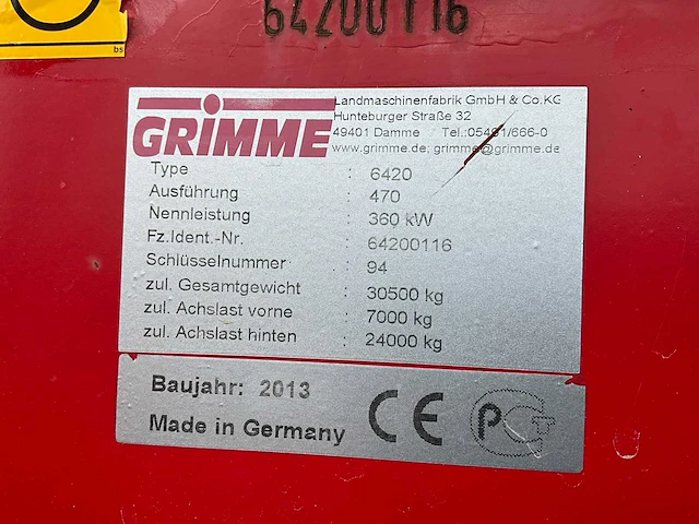 2013 grimme varitron 470 aardappelrooier met rupsbanden - afbeelding 53 van  61