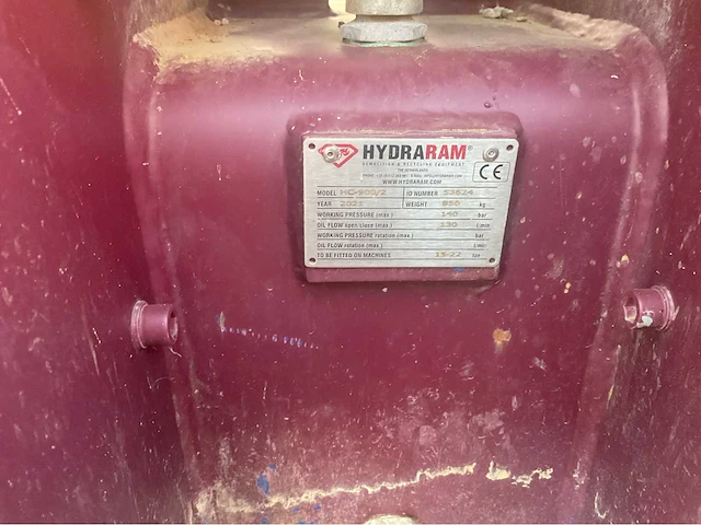 2013 hydraram hpc-200/2 trilplaat voor graafmachine - afbeelding 7 van  7