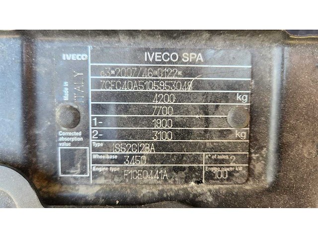 2013 iveco 40c14g 3.0d truck with crane 111.560km - afbeelding 6 van  24