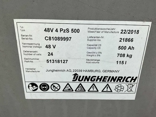 2013 jungheinrich efg215 vorkheftruck - afbeelding 14 van  24