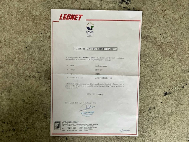 2013 leonet lth42 telescopische oplegger - afbeelding 36 van  41