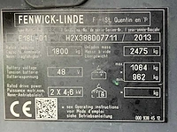 2013 linde e18 elektrische vorkheftruck - afbeelding 31 van  37