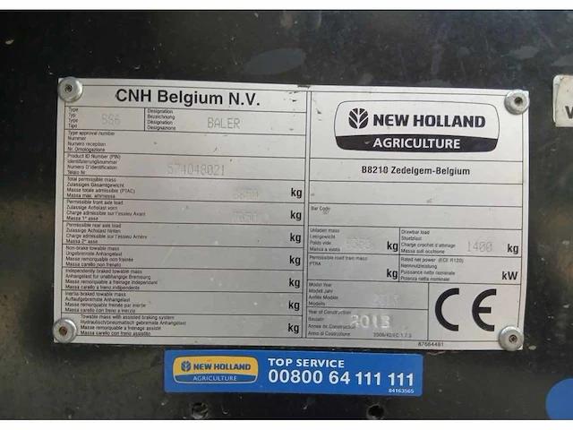 2013 new holland bb1270 balenpers - afbeelding 7 van  17