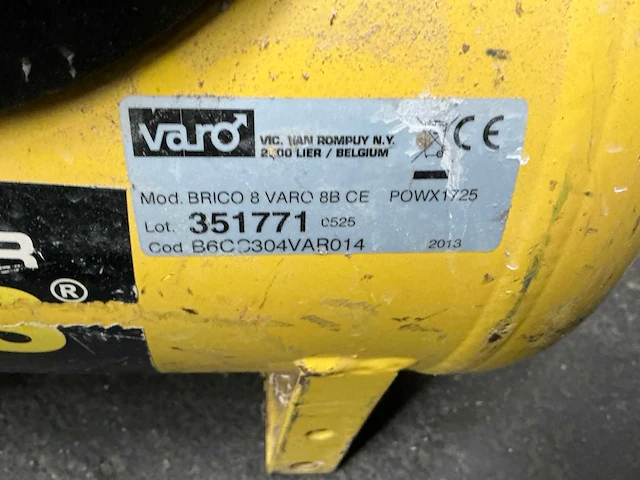 2013 powerplus powx 1725 luchtcompressor - afbeelding 5 van  5