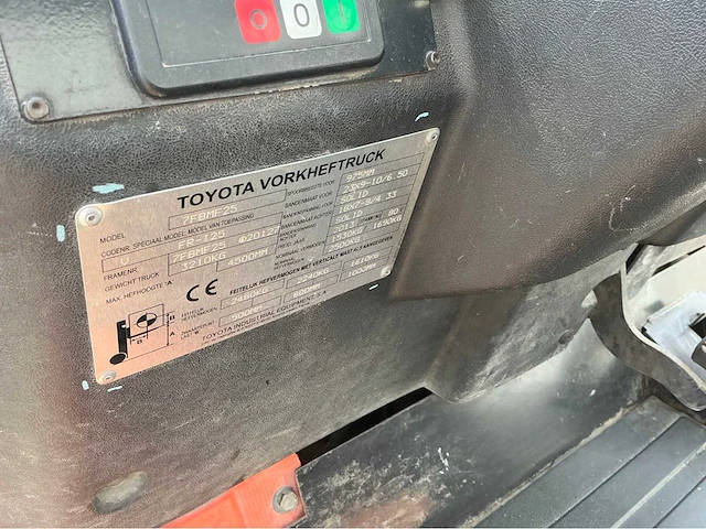 2013 toyota gold 25 vorkheftruck - afbeelding 10 van  22