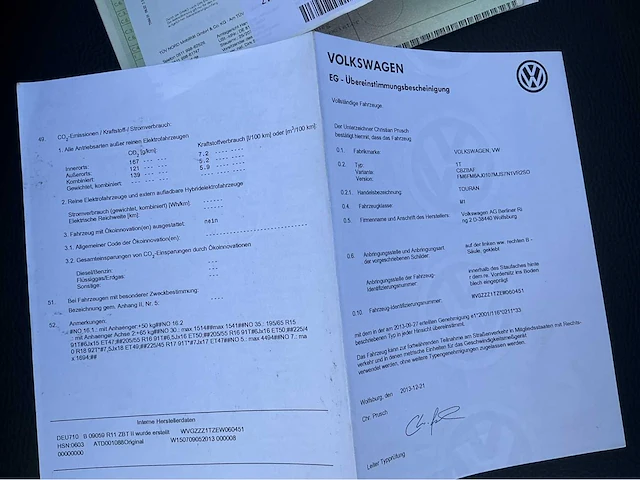 2013 volkswagen touran personenauto - afbeelding 38 van  44