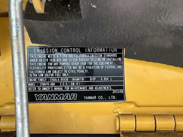2013 yanmar vio17 minigraafmachine - afbeelding 18 van  31