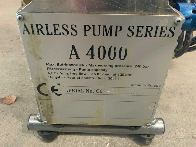 2014 airless pump a4000 injectiepomp - afbeelding 6 van  6