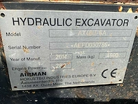 2014 airman ax48u-6a midi rupsgraafmachine - afbeelding 19 van  27